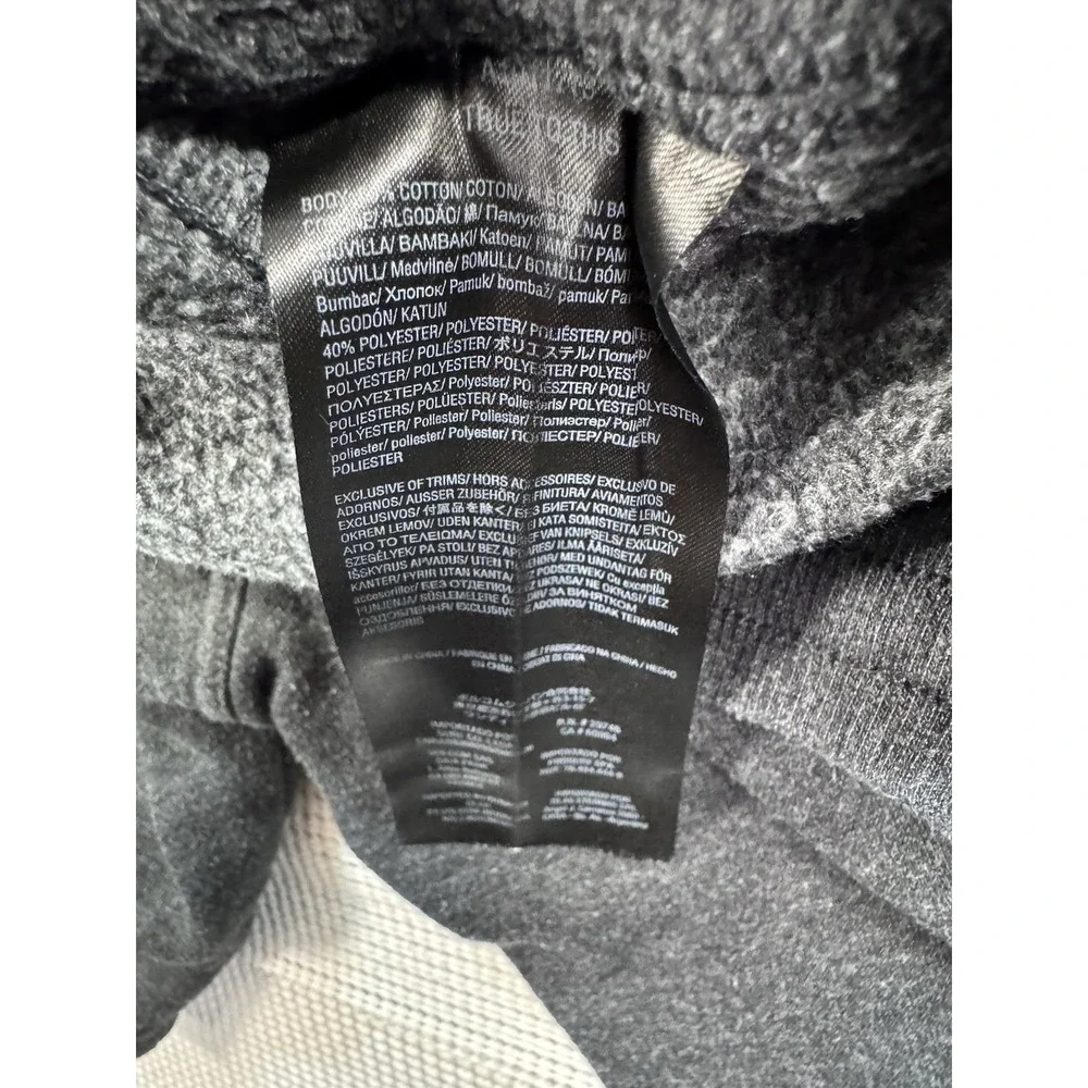 Volcom Stone Fleece Shorts Mens Small Gray Drawstring Lounge Casual A10117TS